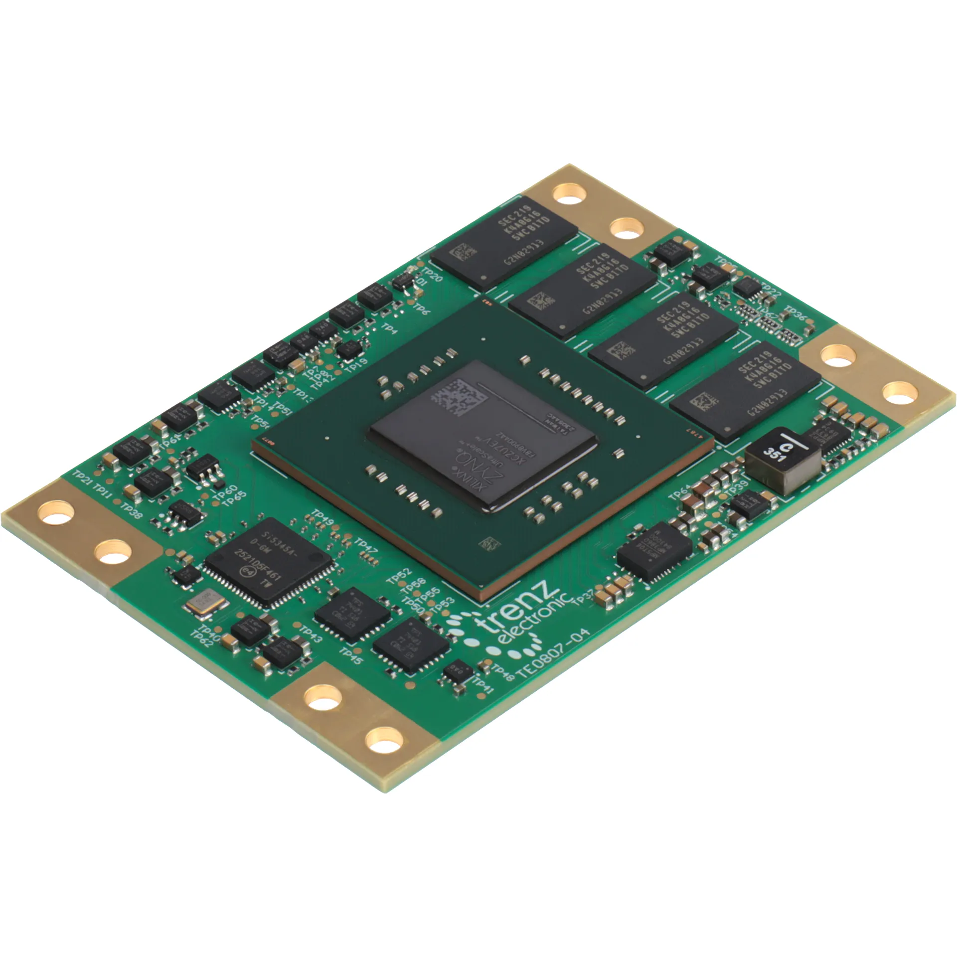 MPSoC Module with AMD Zynq™ UltraScale+™ ZU4EG-1E, 4 GByte DDR4, 5.2 x 7.6 cm