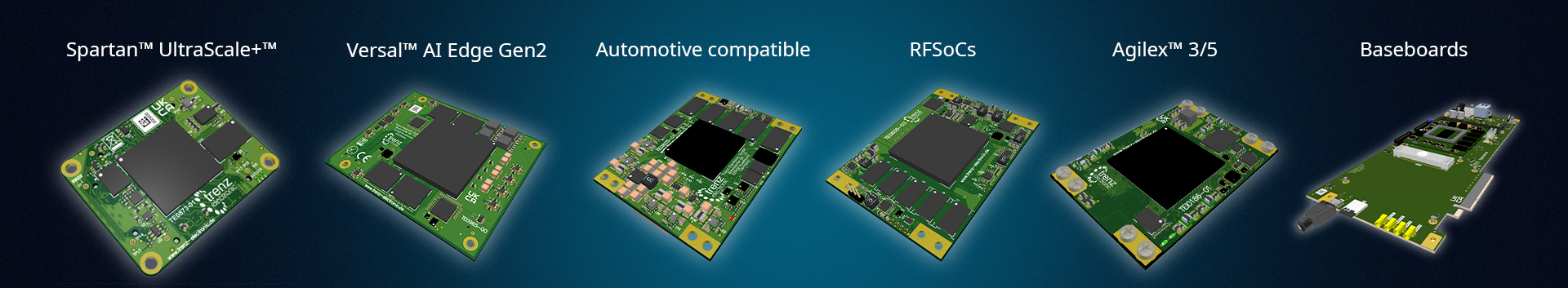 FPGA- und SoC-Produkte als Vorschau auf kommende Neuheiten von Trenz Electronic