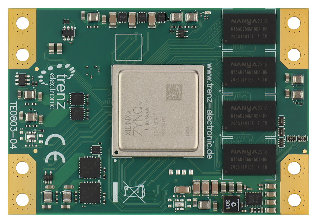 MPSoC-Modul mit AMD Zynq™ UltraScale+™ ZU4EG-2E, 4 GByte DDR4, 5,2 x 7,6 cm, LP