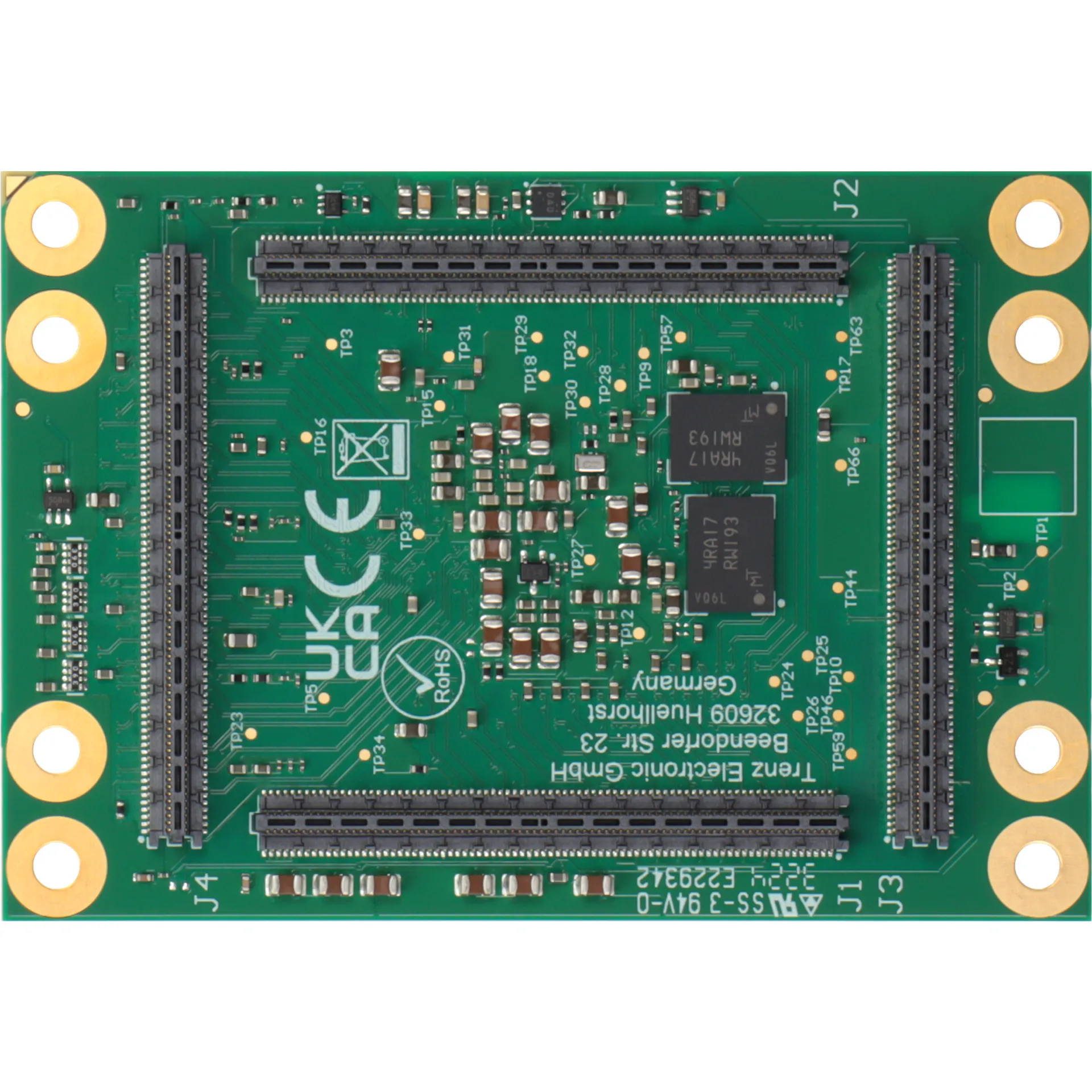 MPSoC Module with AMD Zynq™ UltraScale+™ ZU4EG-1E, 4 GByte DDR4, 5.2 x 7.6 cm