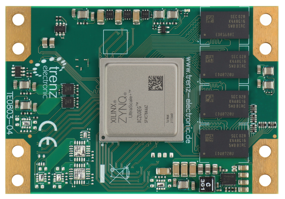 MPSoC-Modul mit AMD Zynq™ UltraScale+™ ZU3EG-1E, 2 GByte DDR4, 5,2 x 7,6 cm