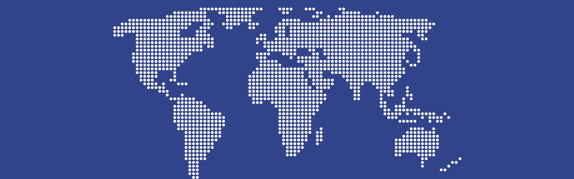 Stylized world map representing the international distribution network of Trenz Electronic.