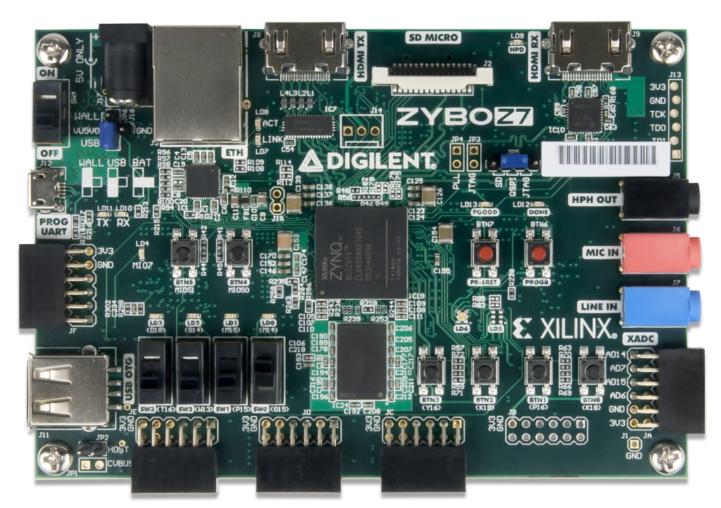 Zybo Z7-10 Zynq-7000 ARM/FPGA SoC Platform - academic