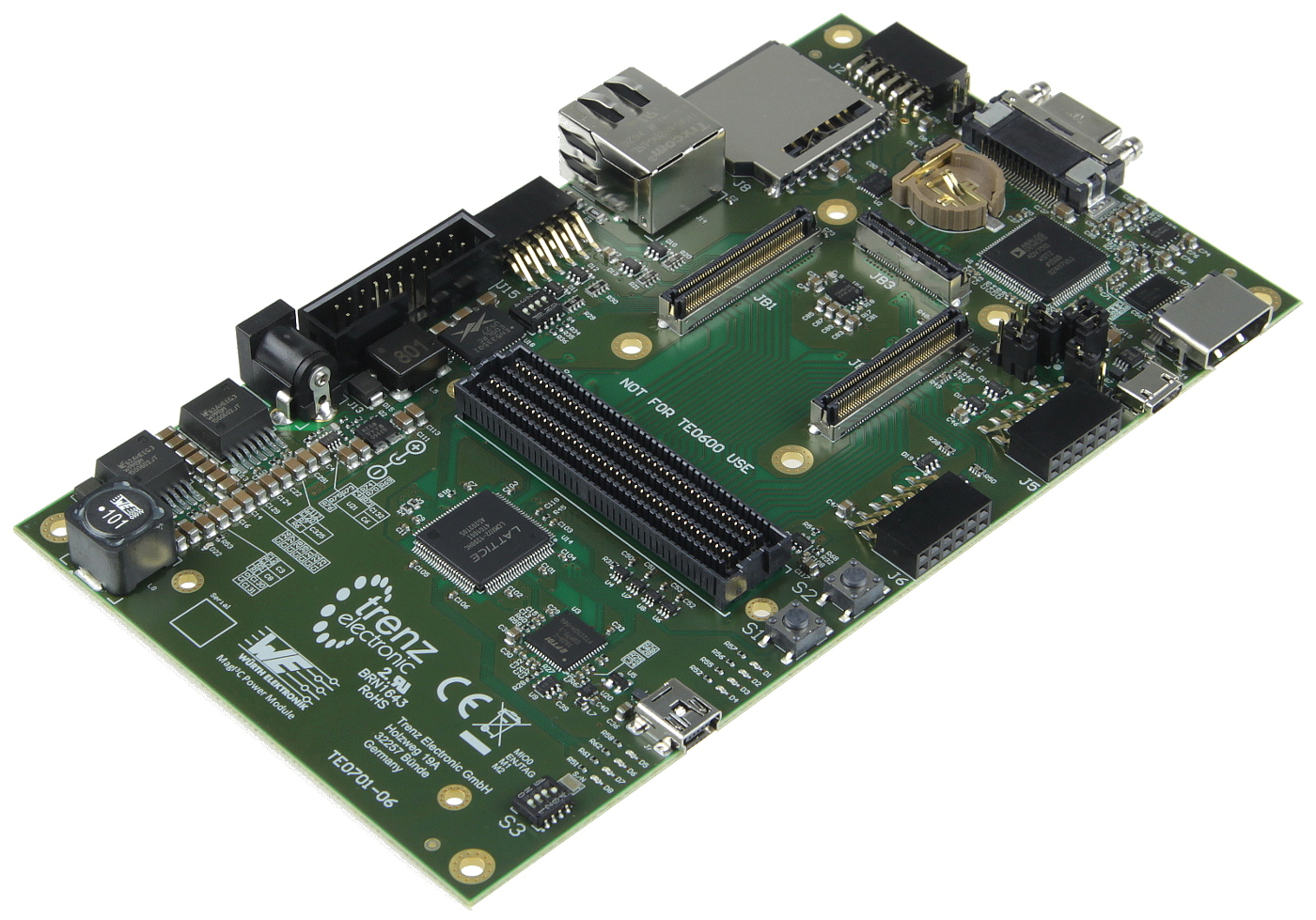 Trägerboard für Trenz Electronic 4 x 5 Module