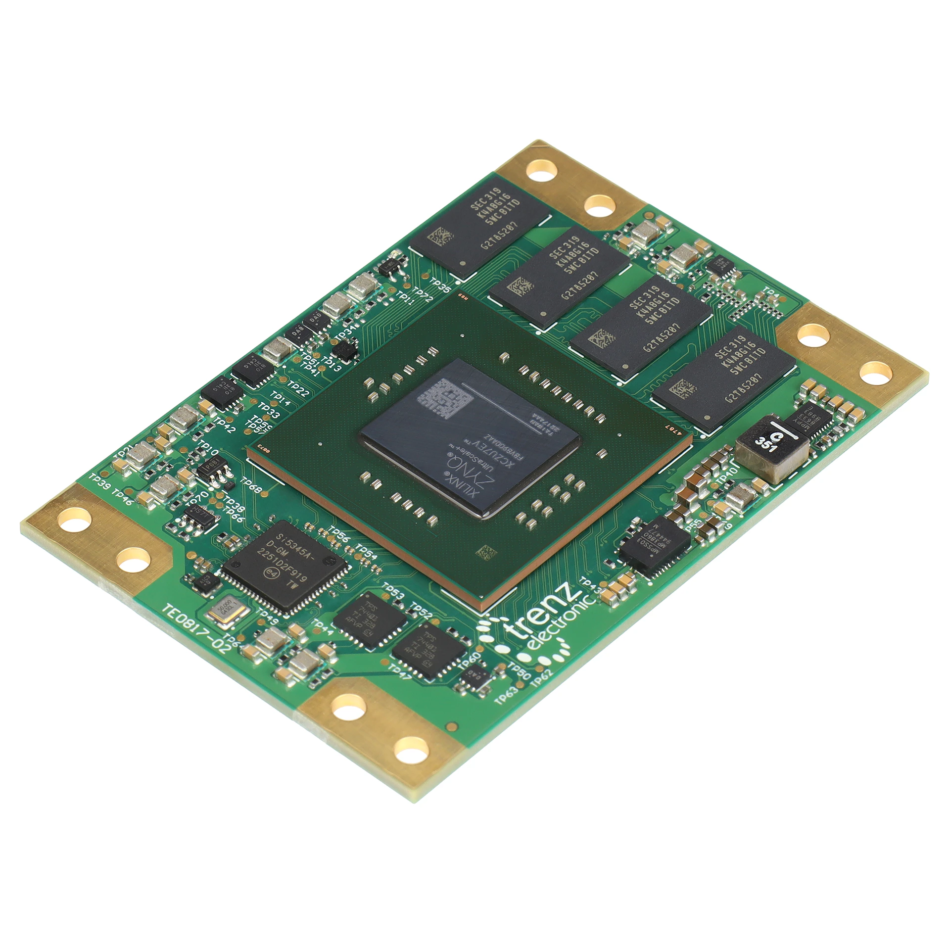 MPSoC Module with AMD Zynq™ UltraScale+™ ZU7EV-1E, 4 GByte DDR4, 5.2 x 7.6 cm