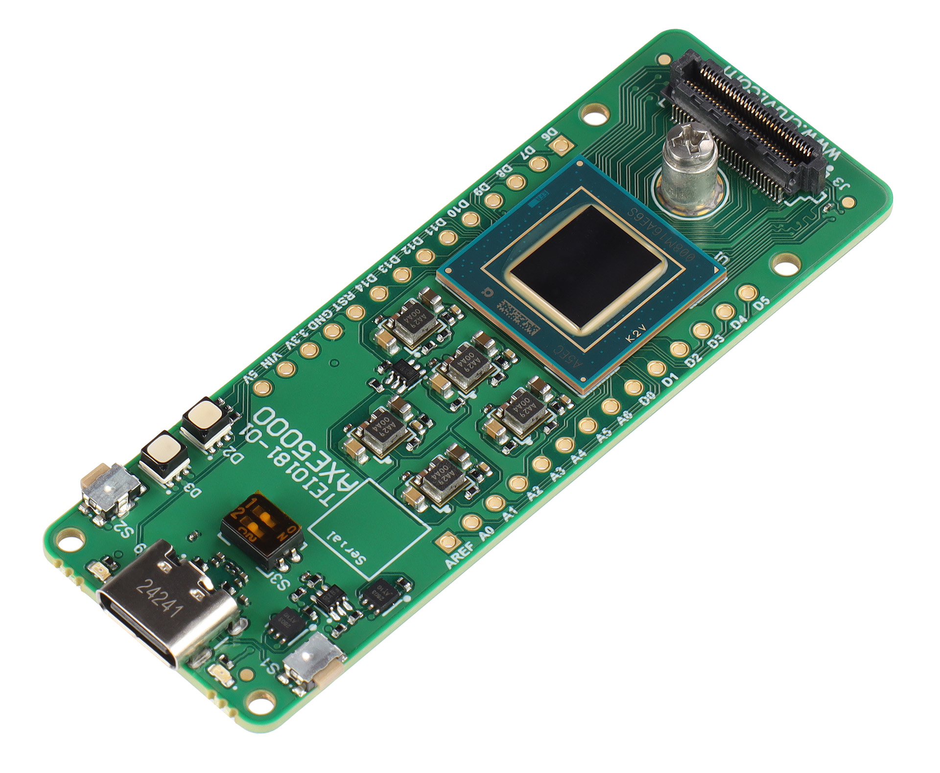 TEI0181-01 FPGA-Board von Trenz Electronic in schräger Produktansicht.